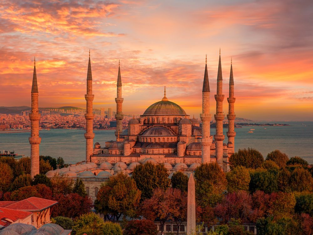 The Blue Mosque Sultanahmet Camii in Istanbul, Turkiye.