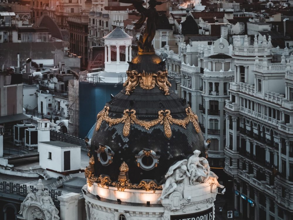 A student traveler touring the Circulo de Bellas Artes took a photo of the city of Madrid, Spain.