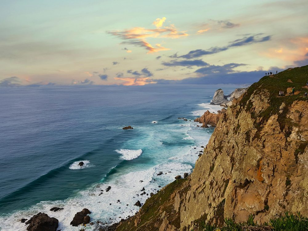 Cultural Portugal Tour Cliff Coast Cabo da Roca for academic travel through Students Fare.
